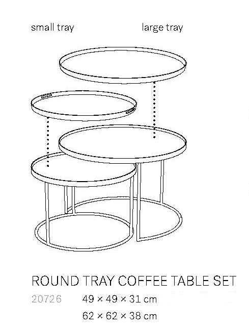 10220 Couchtischgestell klein/hoch
