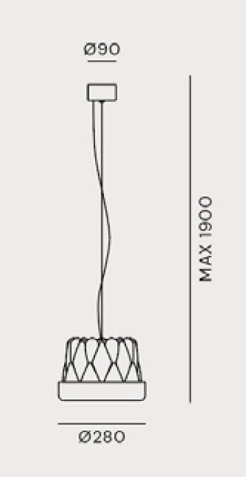 10082 Hängelampe türkis blau Gugelhupf