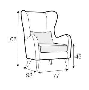 Ohrenfauteuille GRETA