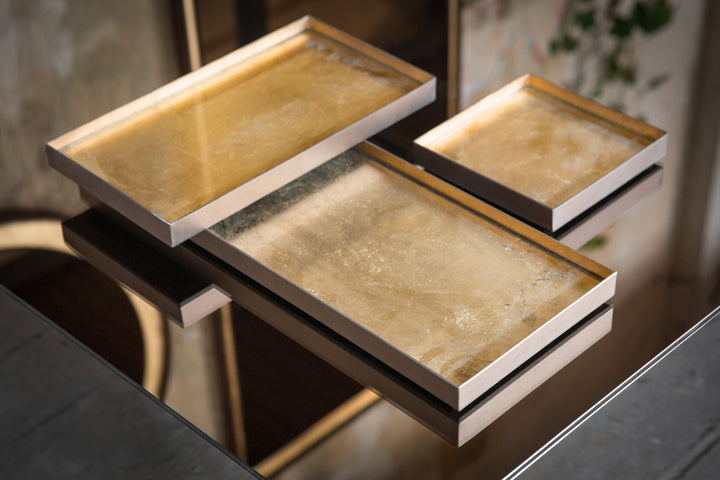 2430 Tablett gold Set
