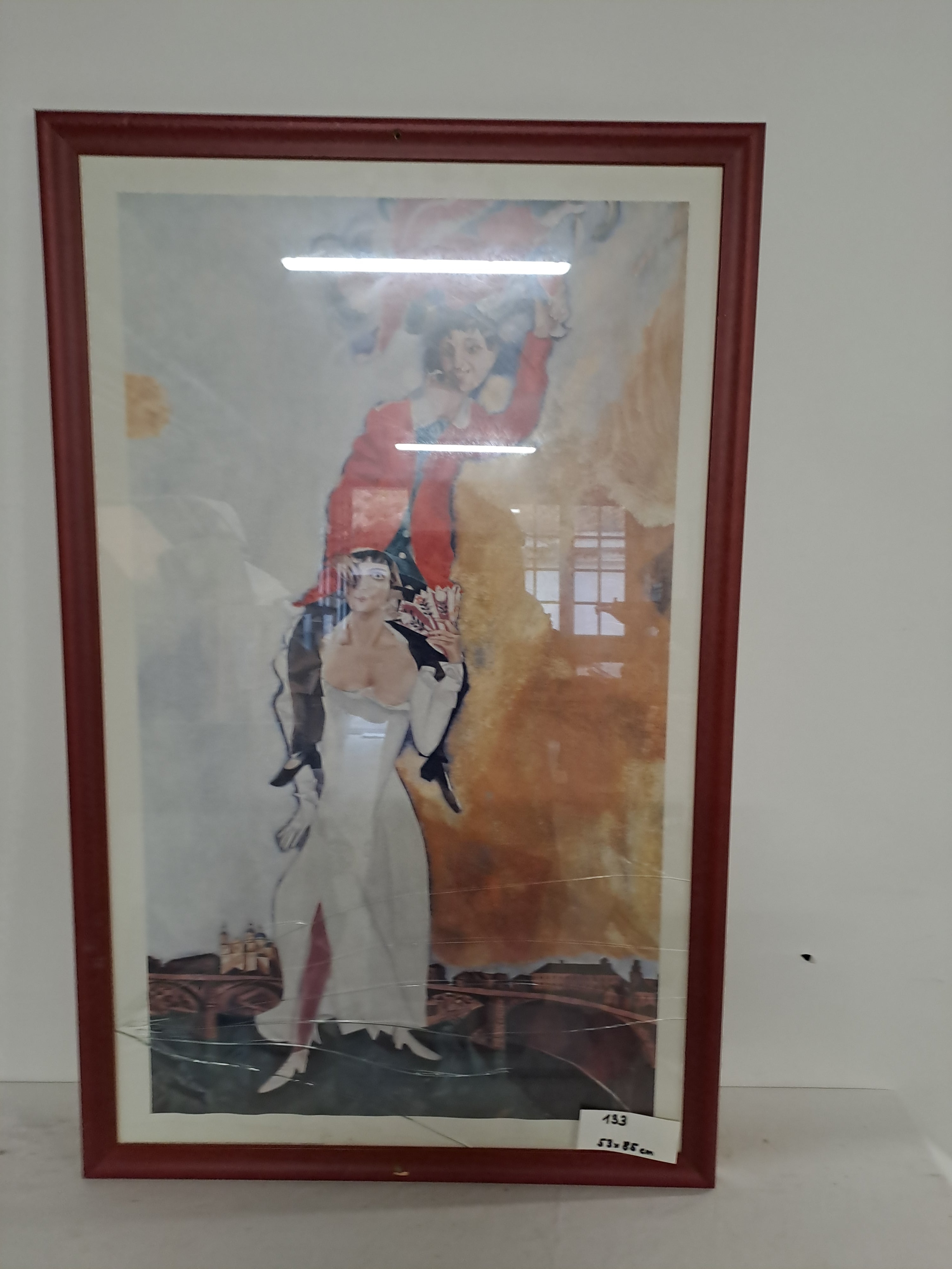 0133. Bild mit Rahmen ohne Glas