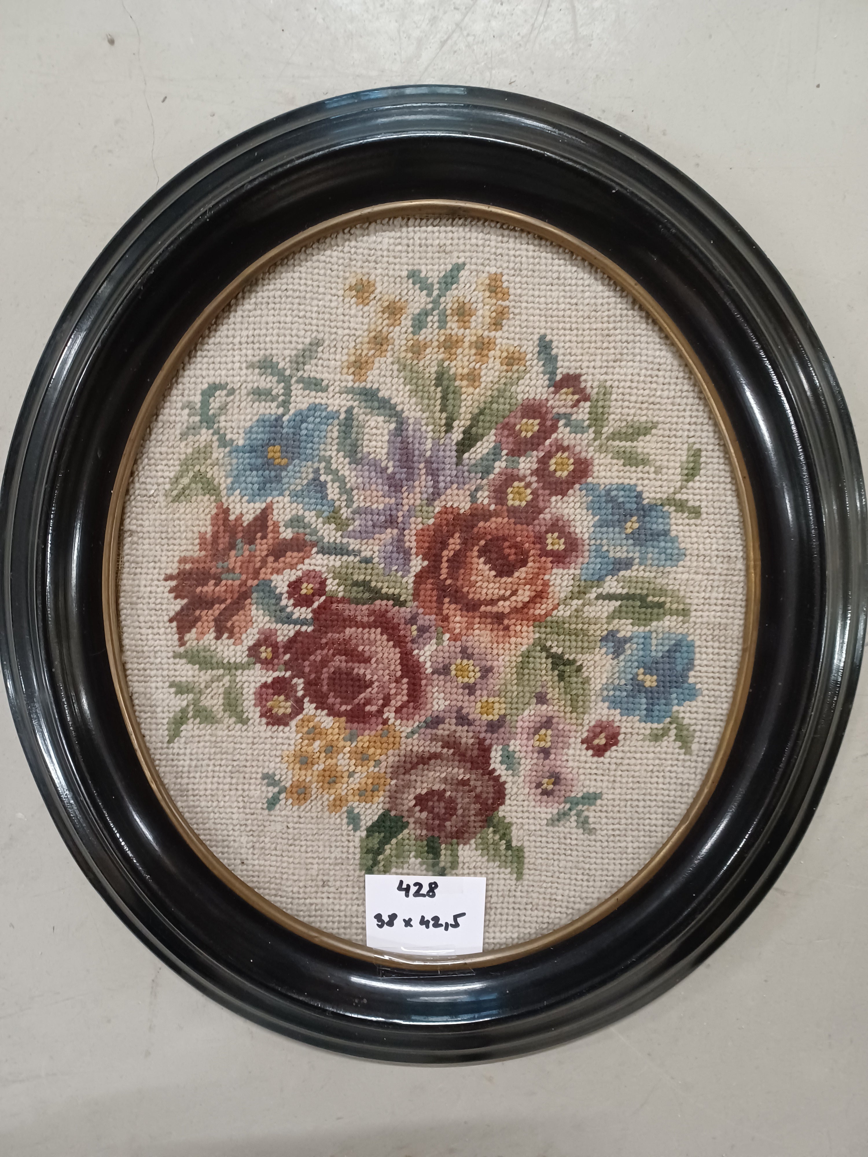 0428. Bild Stickbild mit Rahmen