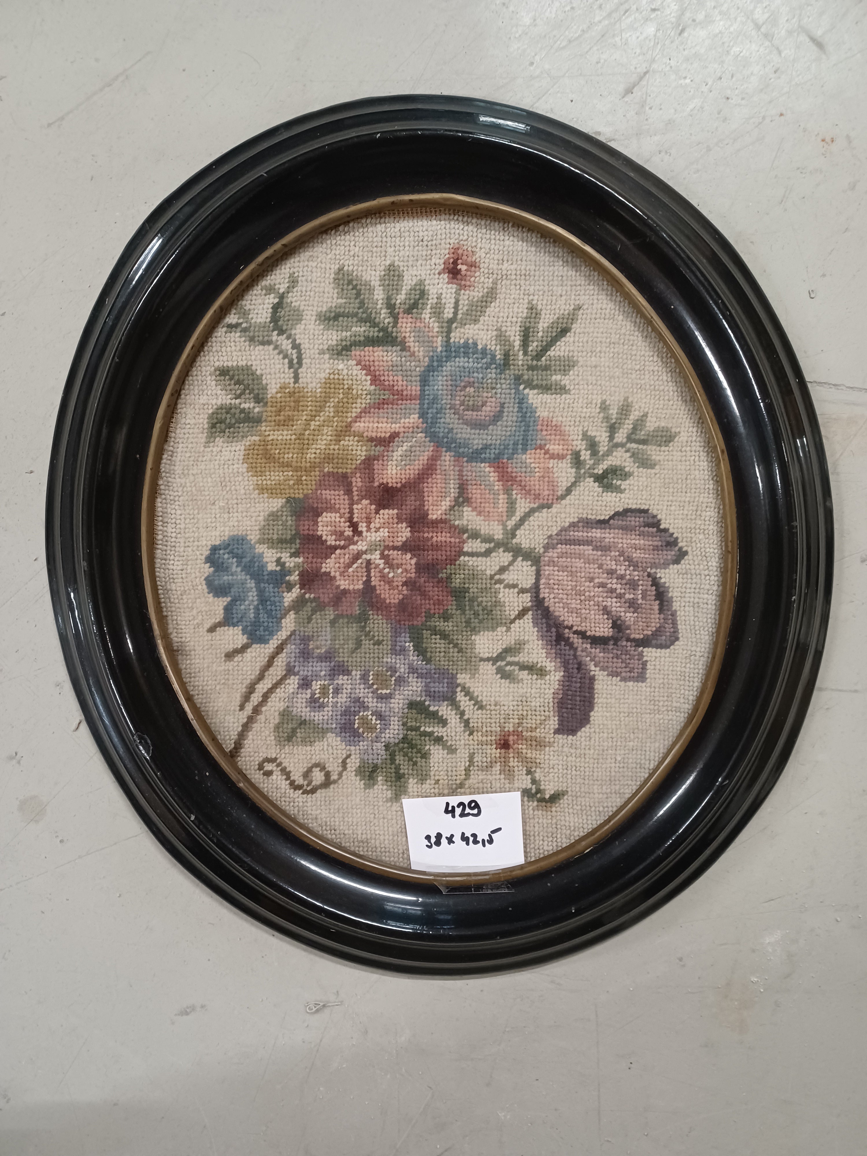 0429. Bild Stickbild mit Rahmen