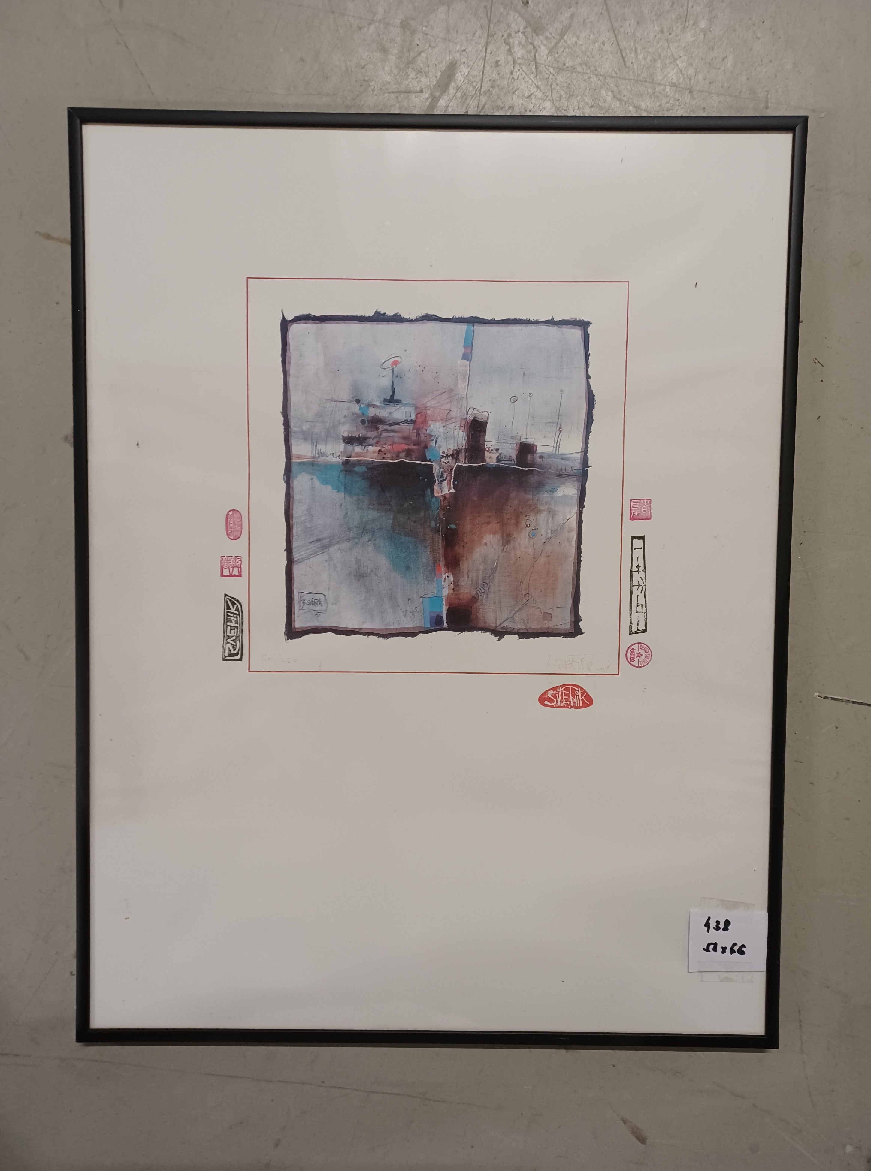 0438.  Bild mit Rahmen