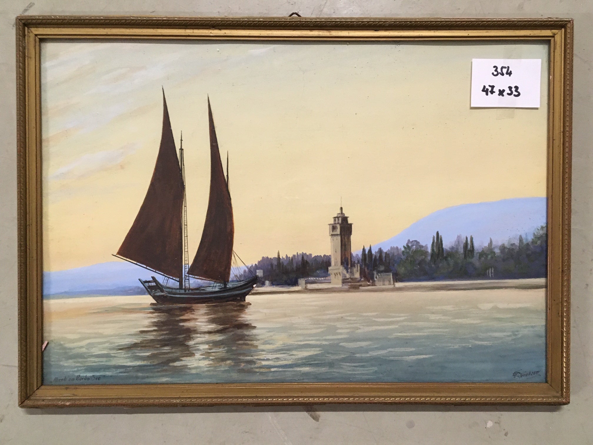 0354. Bild mit Rahmen