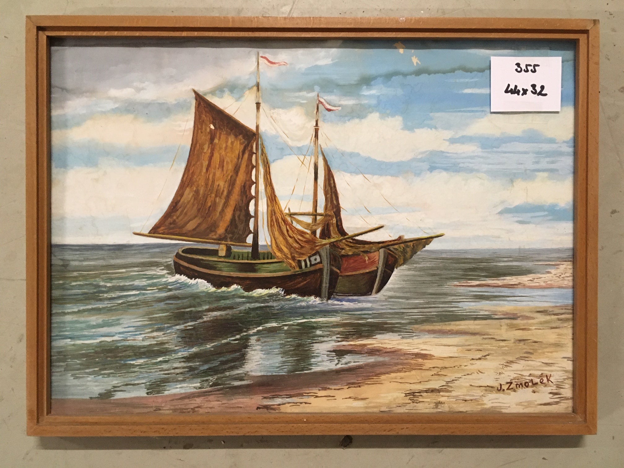 0355. Bild mit Rahmen