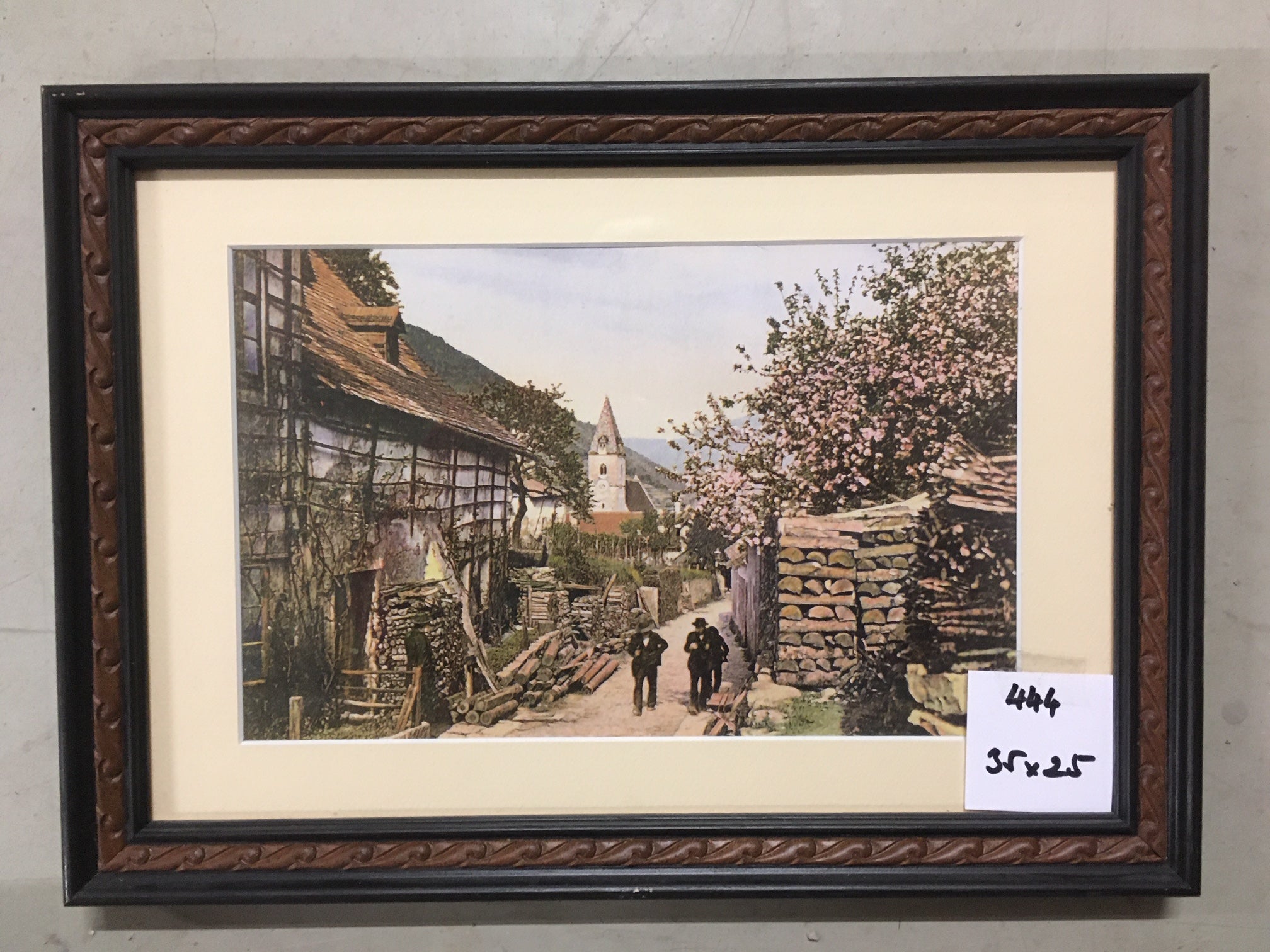 0444.  Bild mit Rahmen
