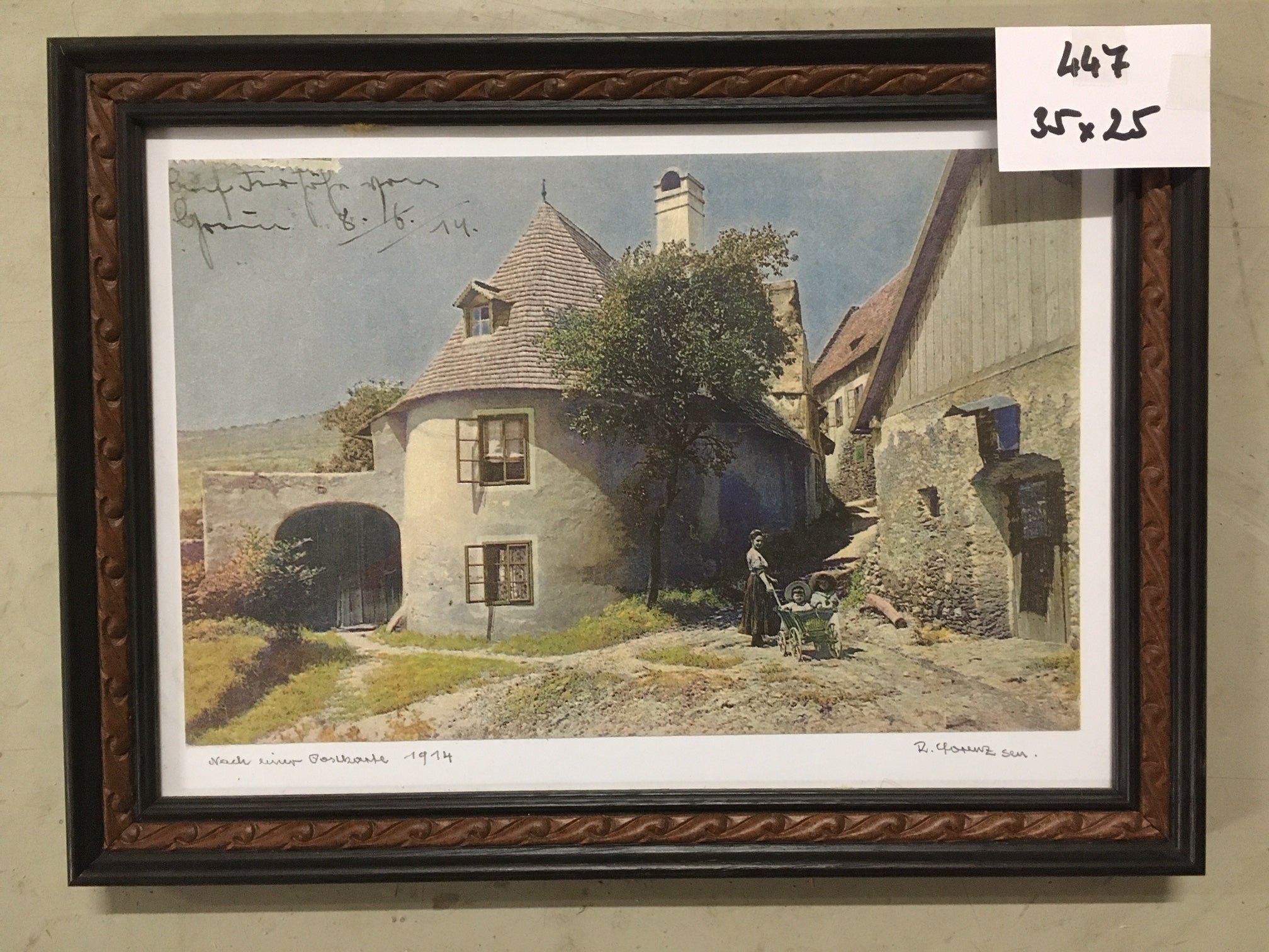 0447.  Bild mit Rahmen