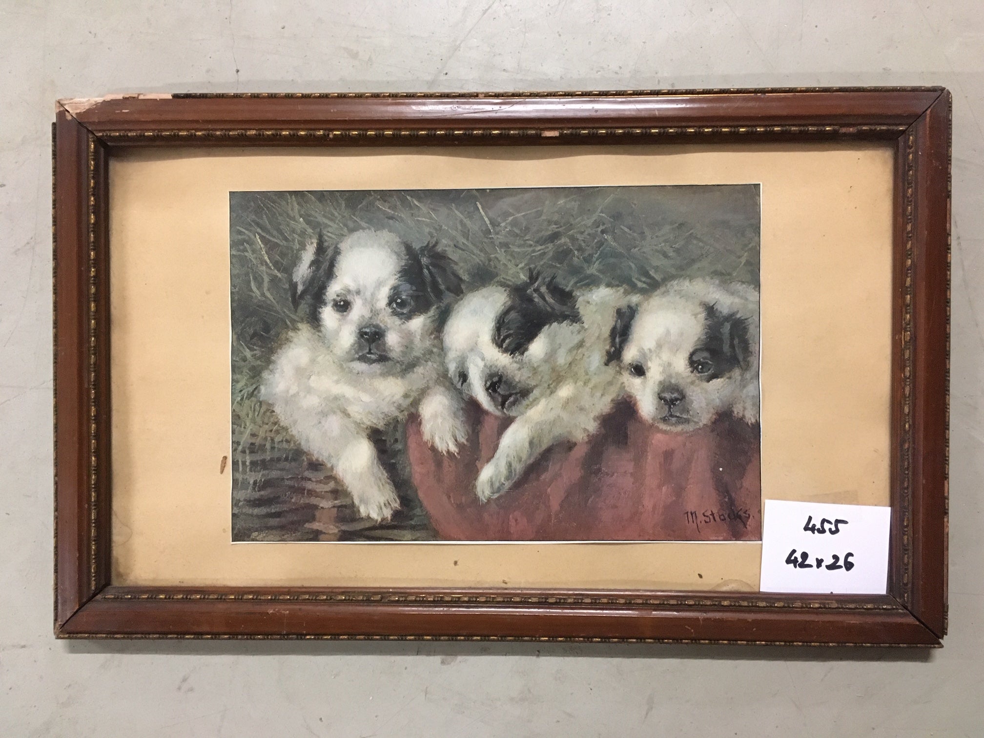 0455. Bild mit Rahmen