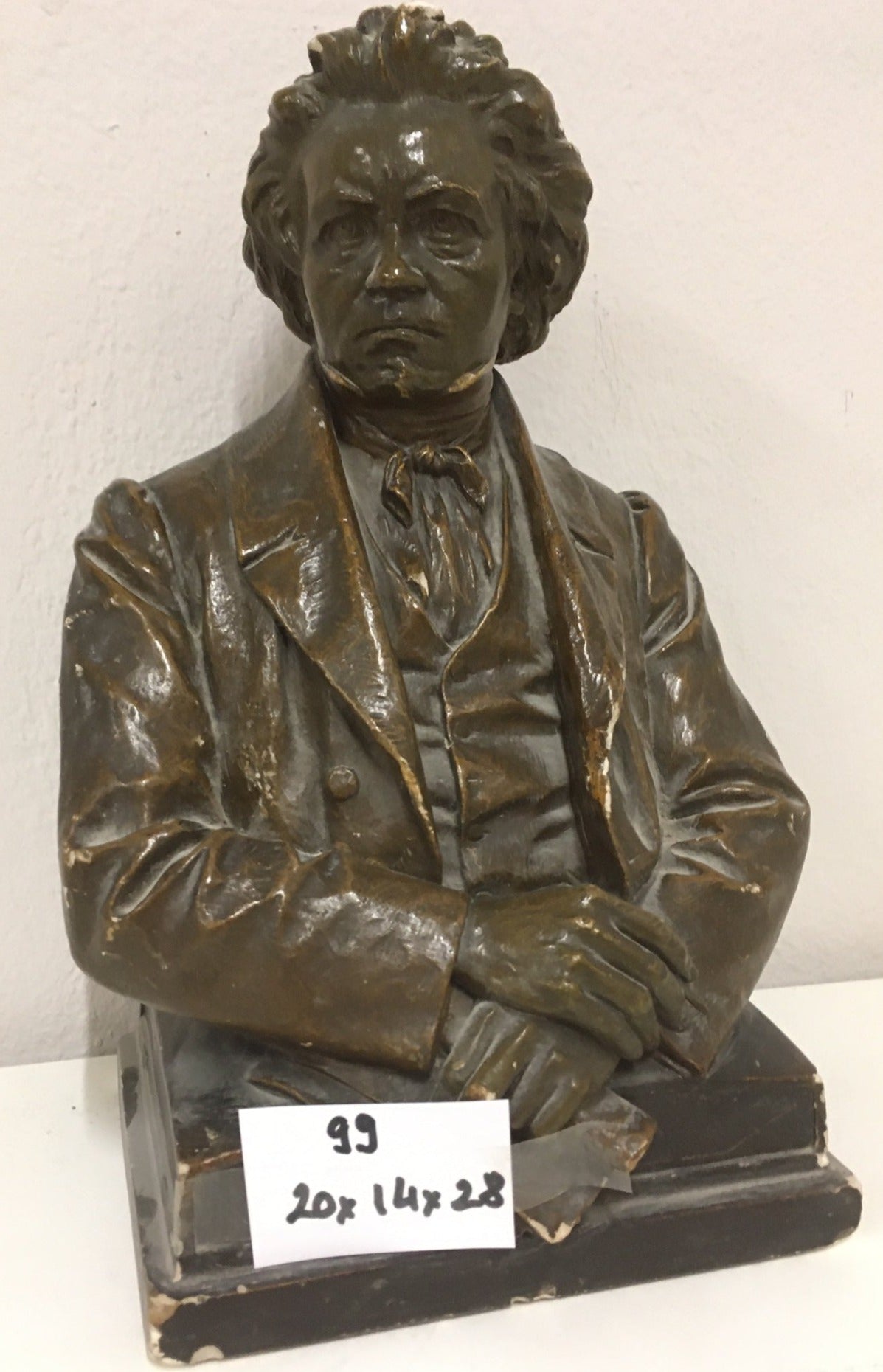 2099. Beethowen Gipsfigur